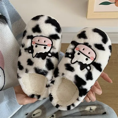 Cute Cow Animal Soft Slippers