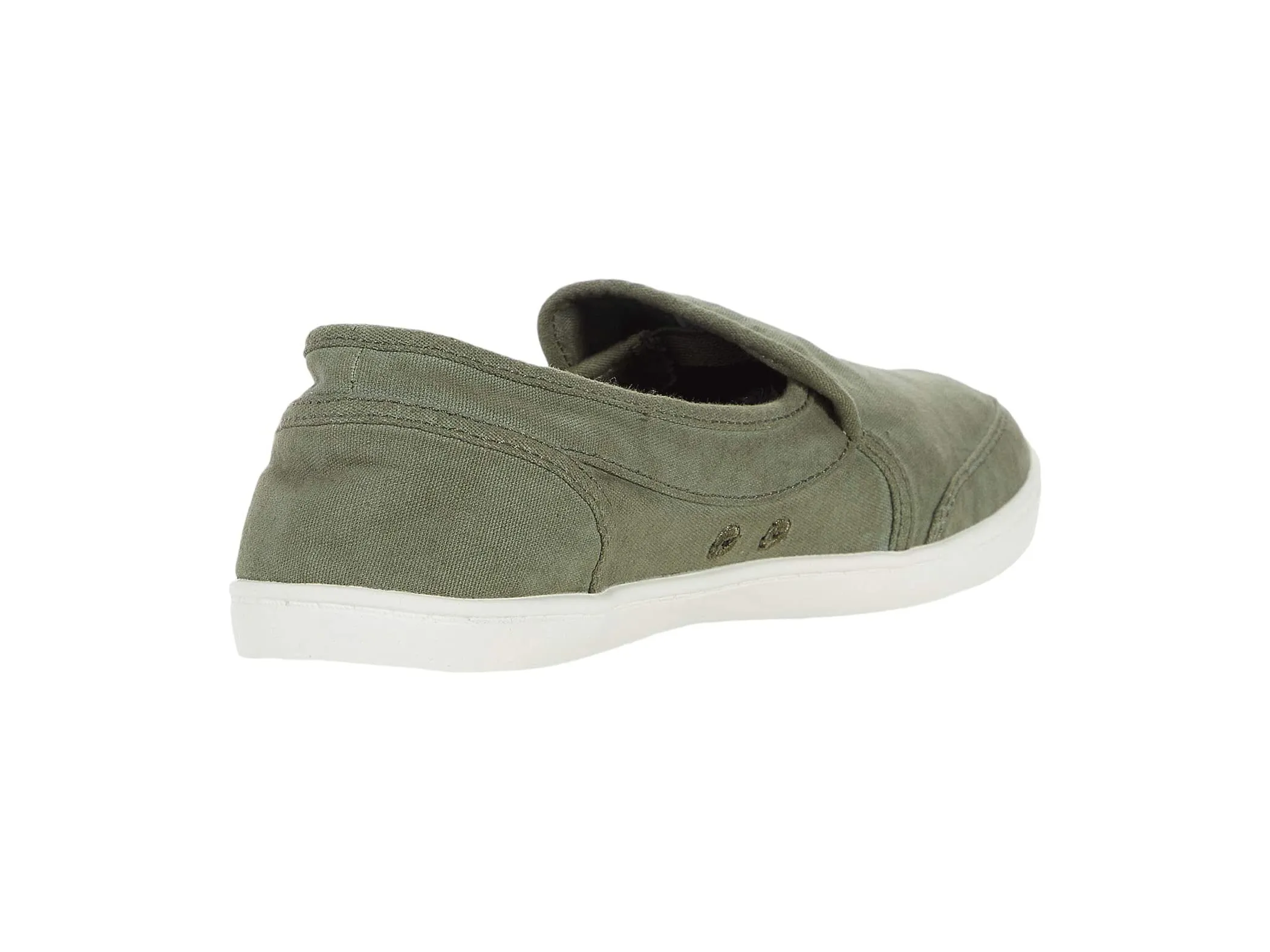 Sanuk PAIR O DICE Casual Canvas Slip On Loafers MILITARY GREEN (7.5, MILITARY GREEN)
